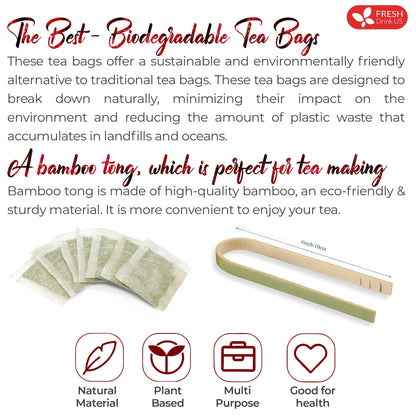 FRESHDRINKUS Premium 30 Hibiscus Flower Tea Bags – 100% Natural & Pure