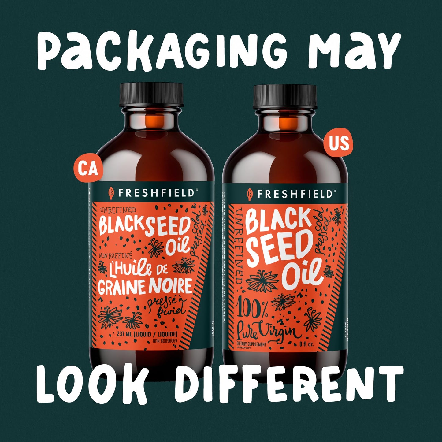 Freshfield Black Seed Oil | Cold-Pressed, Vegan Friendly, Ultra Strength | Nigella Sativa | 8 oz