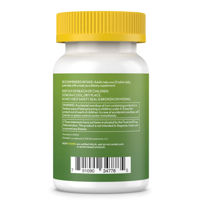 Noor Vitamins Halal Vegan Women's Multivitamin – Once Daily, 2-Month Supply