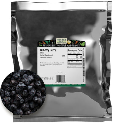 Frontier Co-op Bilberry Whole Berry – 16 oz Bulk