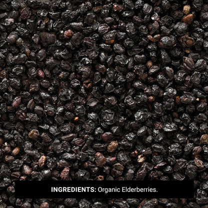 Frontier Co-op Organic Dried Elderberries, European Whole — Non-GMO, Kosher, 16 oz (Pack of 2)