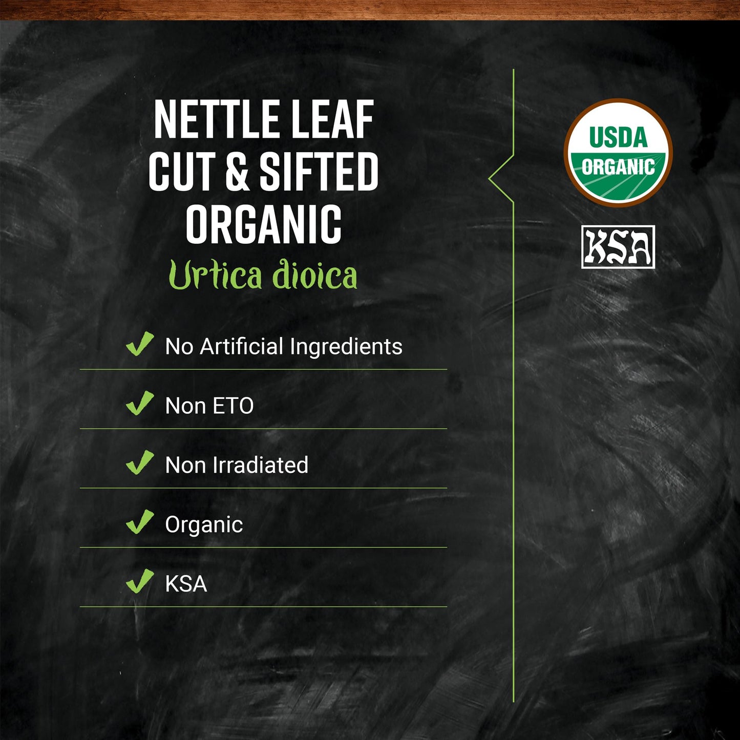 Frontier Co-op Organic Nettle Leaf, Cut & Sifted for Nettle Tea — Kosher, 16 oz (Pack of 2)