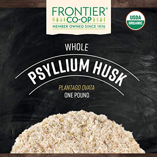 Frontier Co-op Organic Psyllium Husk 1lb – Whole Husk, Organic & Kosher