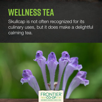 Frontier Co-op Organic Skullcap Herb (Cut & Sifted) 1lb – Certified Organic