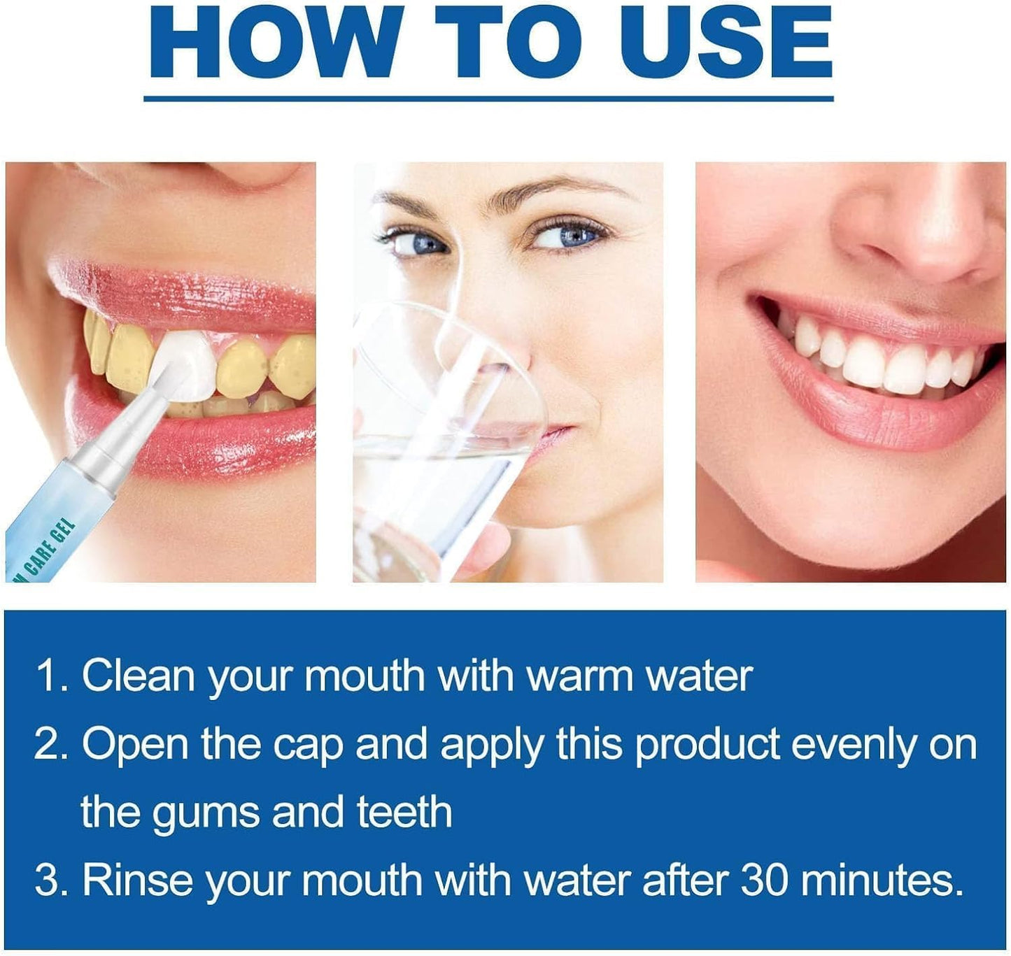 Frosty Neptune Teeth Whitening Pens & Essence (3Pcs) – Fast Stain Removal