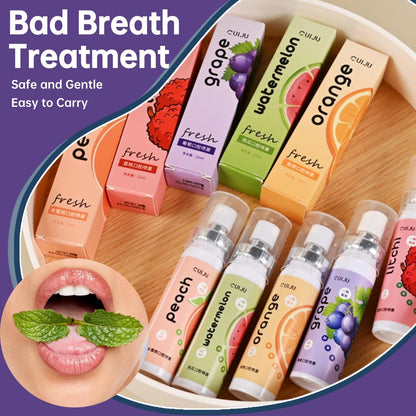 Fruit Oral Breath Spray - Natural Fresh Breath, Portable Dry Mouth Spray for Bad Breath