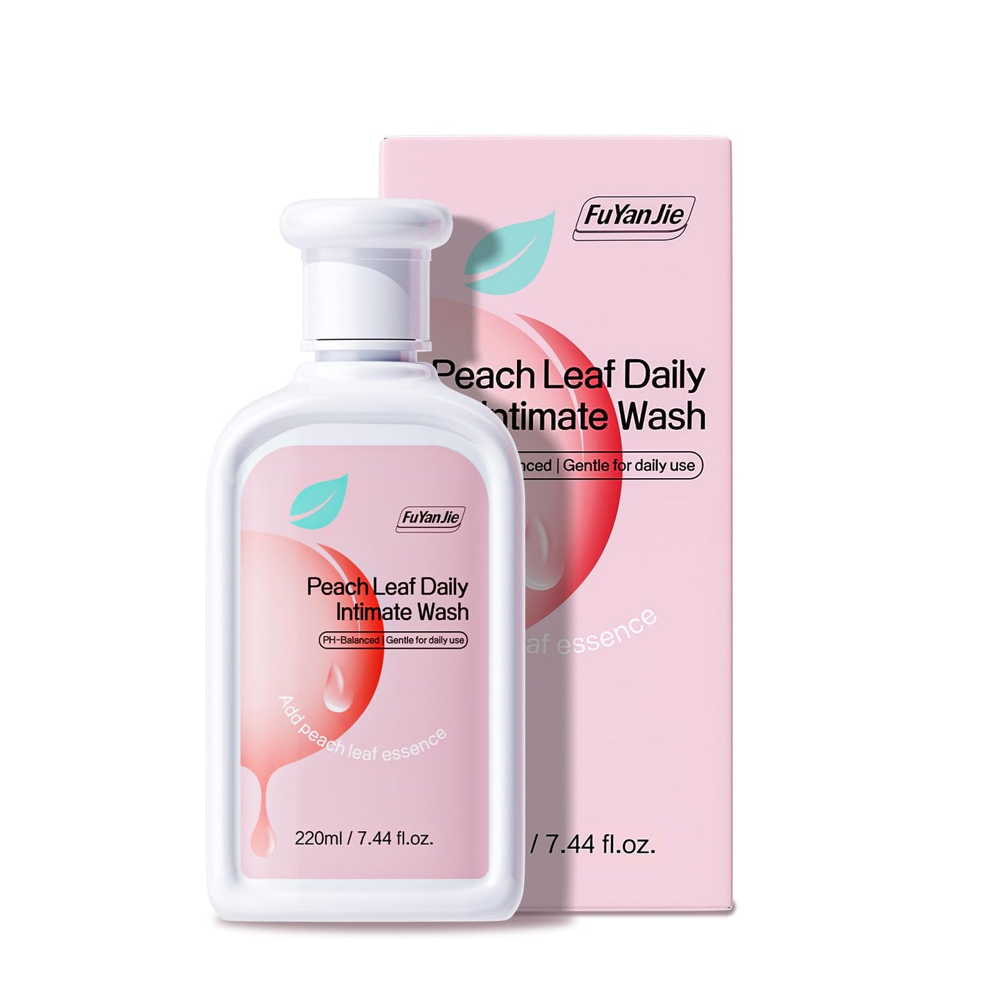 fu yan jie Peach Leaf Feminine Wash — pH-Balanced, Hydrating & Gentle Hygiene (220ml)