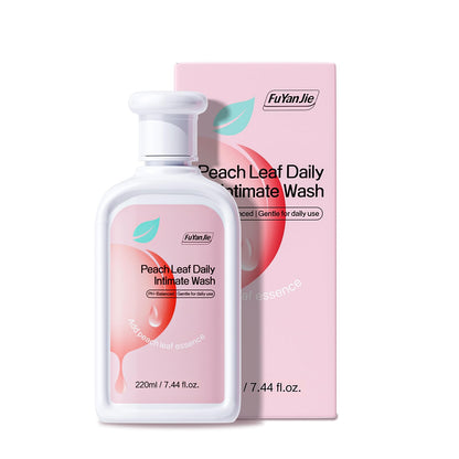 fu yan jie Peach Leaf Feminine Wash — pH-Balanced, Hydrating & Gentle Hygiene (220ml)