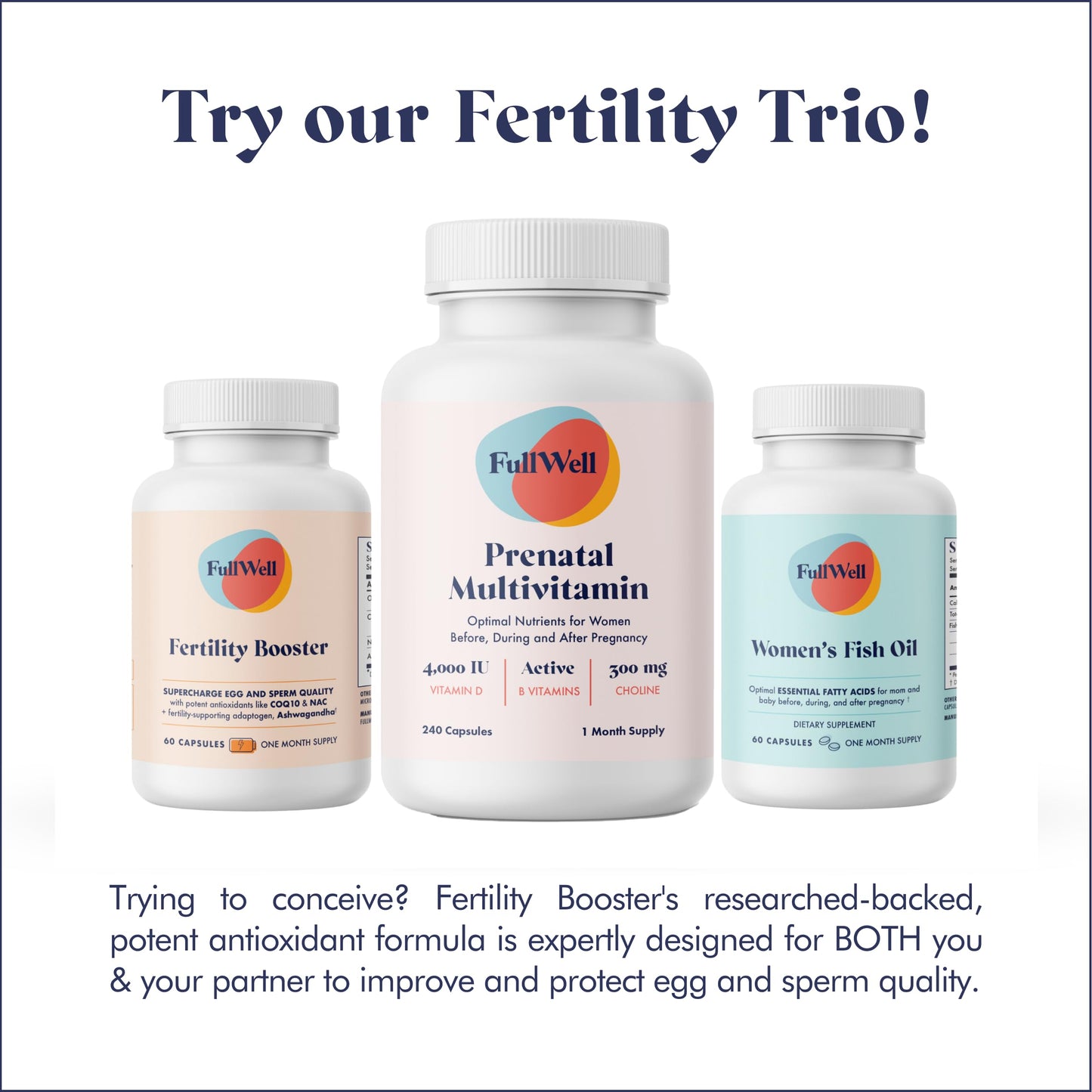 FullWell Fertility Booster for Men & Women | Dietitian-Formulated Conception Support