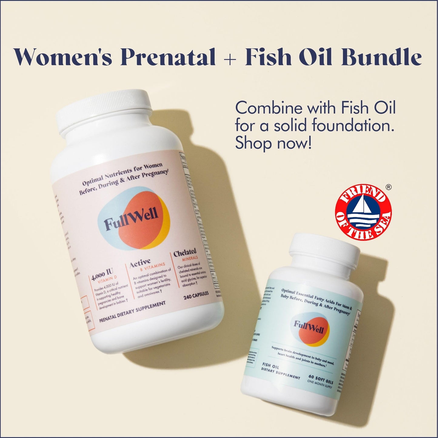 FullWell Prenatal Multivitamins with Choline | RD-Formulated & Bioavailable