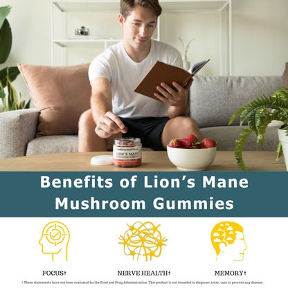 Fundamental Fungi Lion's Mane Gummies – 90 Servings | Brain Health & Focus