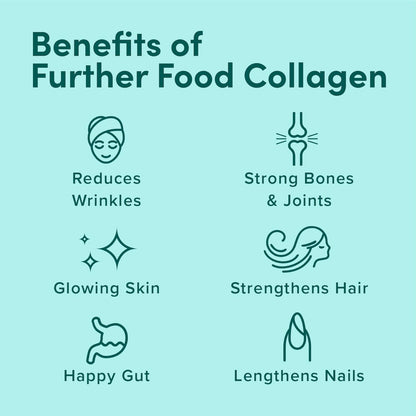 Further Food Unflavored Collagen Peptides Powder – Grass-Fed, Pasture-Raised, Hydrolyzed Type I & III, Gut Health + Joints, Hair Skin Nails, Paleo & Keto, 9.88 oz