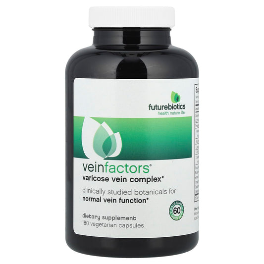 Futurebiotics VeinFactors, 180 Vegetarian Capsules – Potency-Enhanced Vascular Support