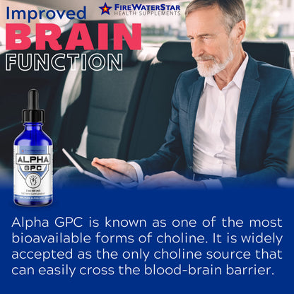 FWS Alpha GPC 300 mg – Liquid Choline for Memory & Focus | Organic & Non-GMO