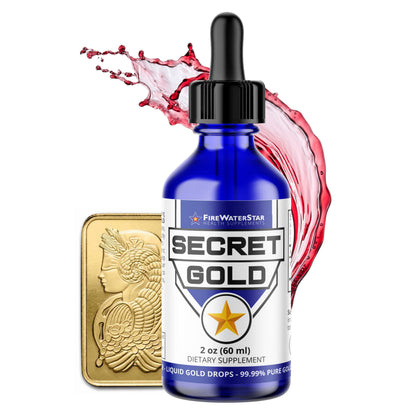 FWS Colloidal Gold Liquid Drops – 99.99% Swiss Gold, Brain Boost & Ascension