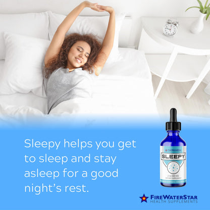 FWS Sleepy - Liquid Melatonin with Magnesium & L-Theanine | Natural Sleep Aid