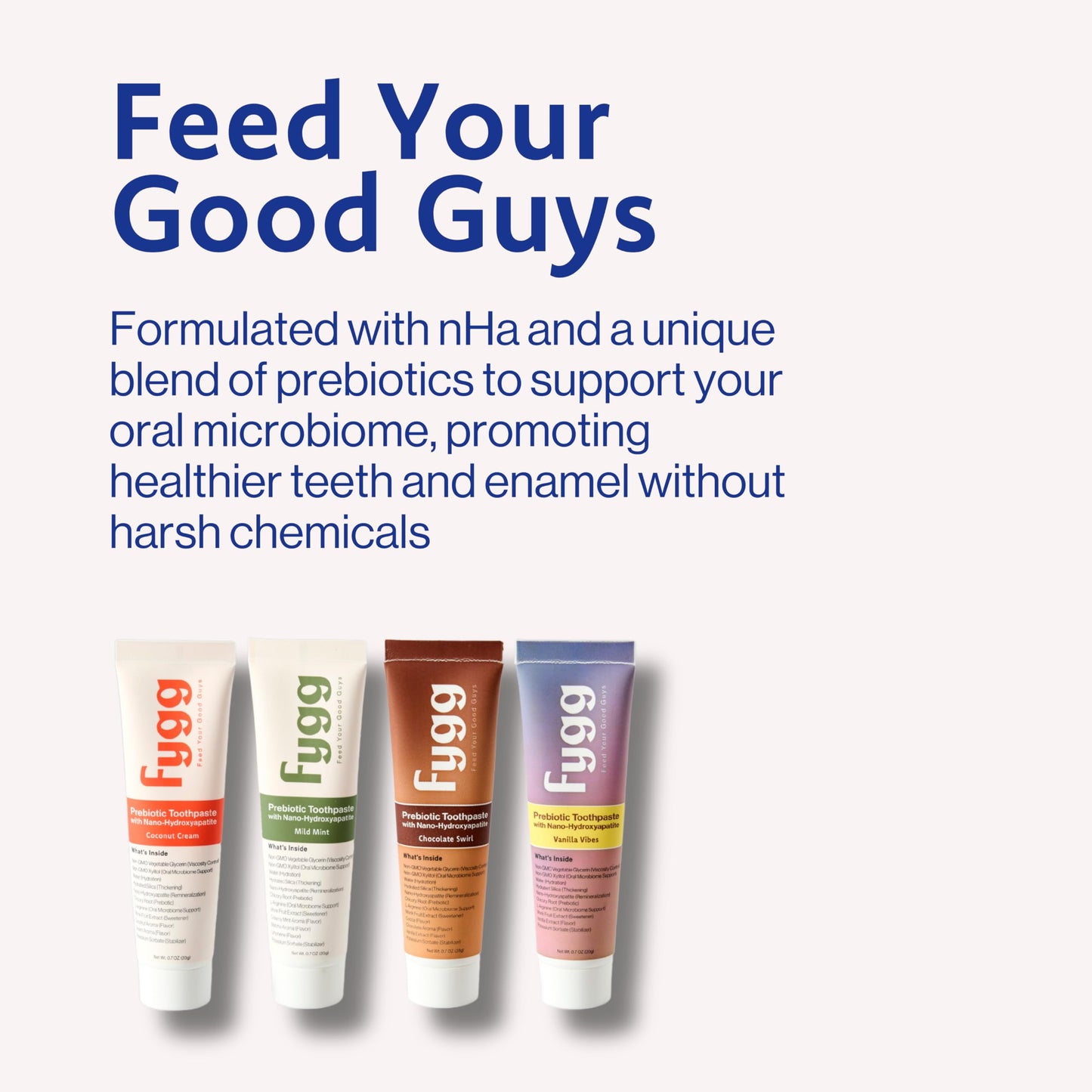Fygg Nano-Hydroxyapatite Toothpaste with Prebiotics – Fluoride & SLS Free, 4 oz (Chocolate Swirl)