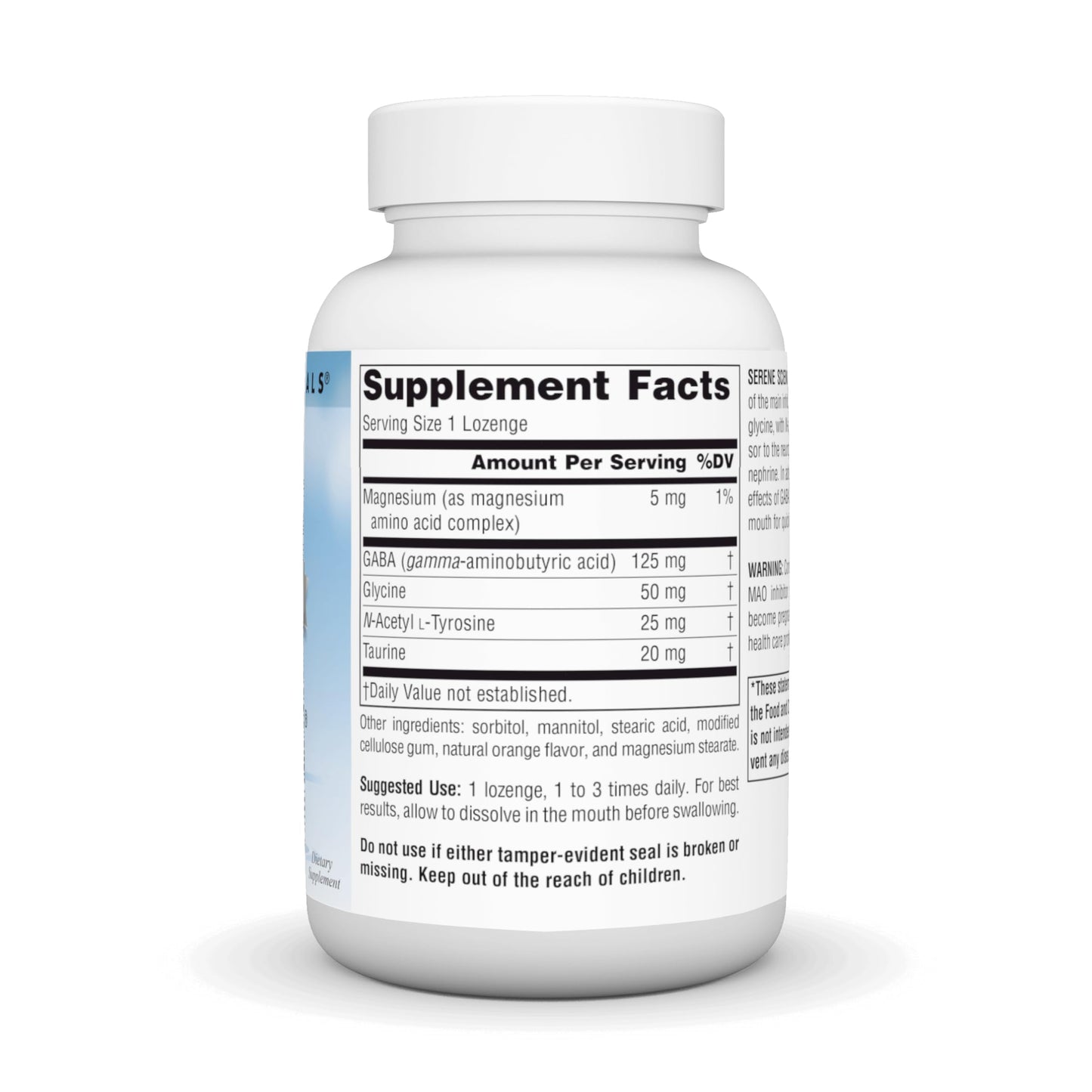 Source Naturals GABA Calm – Serene Science, Calming Mood Support, Orange Flavor (120 Lozenges)