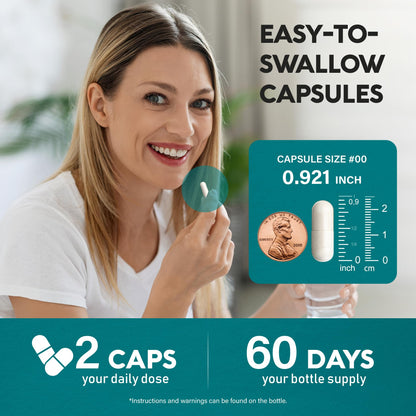 GABA 750mg + L-Theanine 150mg – Made in USA | Calm, Sleep & Mood Support (120 Vegan Capsules)