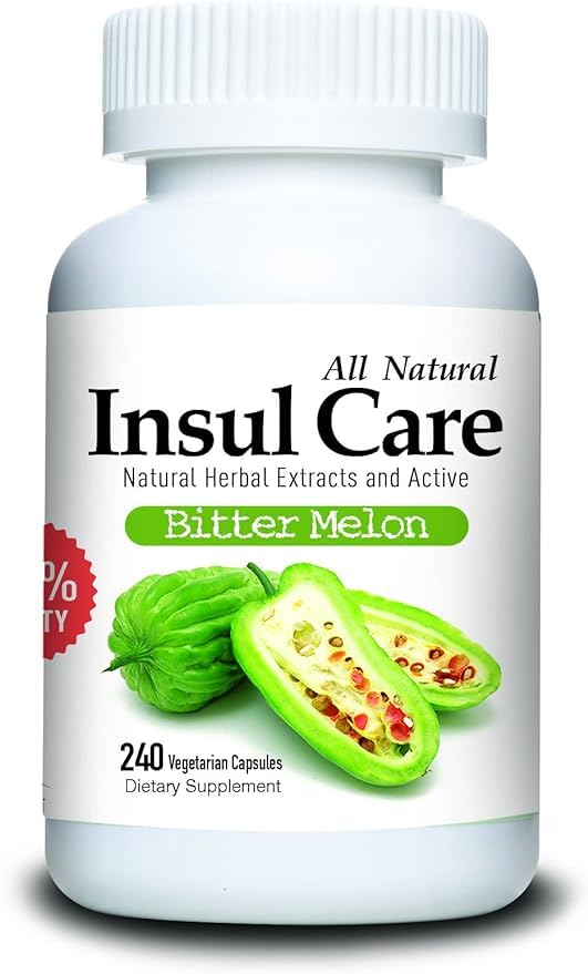 Gabby Insul Care Bitter Melon Natural Herbal Extracts (10:1) Active 500mg 240 Capsules Made in USA