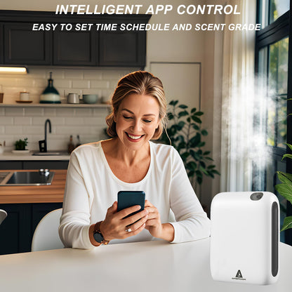 GABROGA Smart Scent Air Machine — 1500 Sq Ft Coverage, Cold-Air Diffusion, App-Controlled Waterless Diffuser