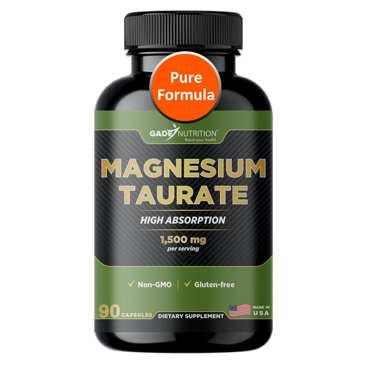 Gade Nutrition Pure Magnesium Taurate – Calm, Sleep & Heart Health | Made in USA