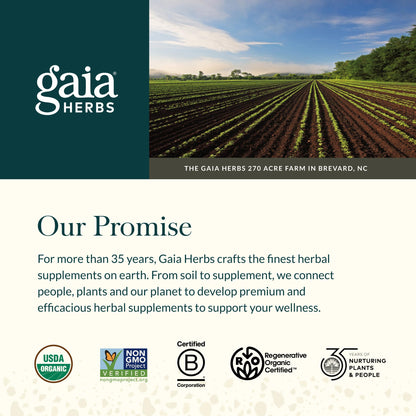 Gaia Herbs Milk Thistle - Liver Support Supplement | 120 Vegan Capsules