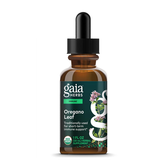 Gaia Herbs Oregano Leaf - Immune Support, Organic, 1 Fl Oz | 23 Servings