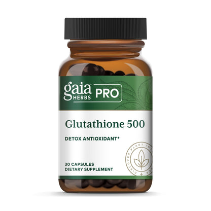 GAIA HERBS PRO Glutathione 500 - Antioxidant Support | 30 Servings | Vegan & Gluten-Free