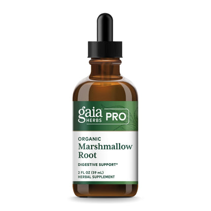 GAIA HERBS PRO Organic Marshmallow Root - Digestive Health Support Supplement* - GI Health Supplement* with Organic Marshmallow Root Extract - 2 fl oz (35 Servings)