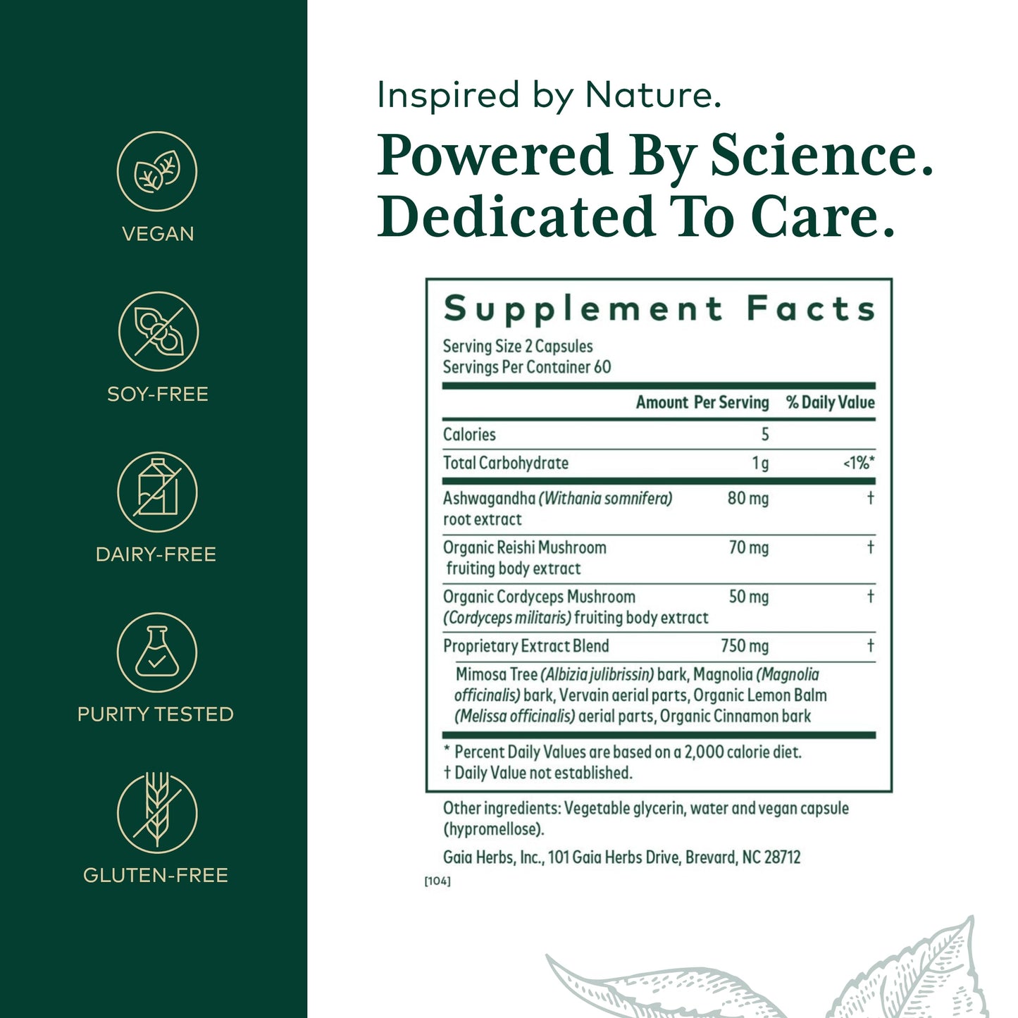 Gaia Herbs Pro Nighttime HPA - Restorative Sleep Support (120 Liquid Phyto-Caps)