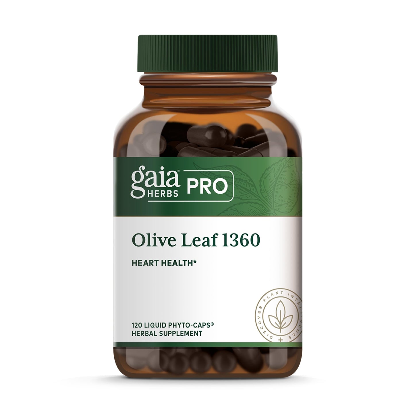 Gaia Herbs PRO Olive Leaf 1360 | Immune & Heart Health | Gluten-Free