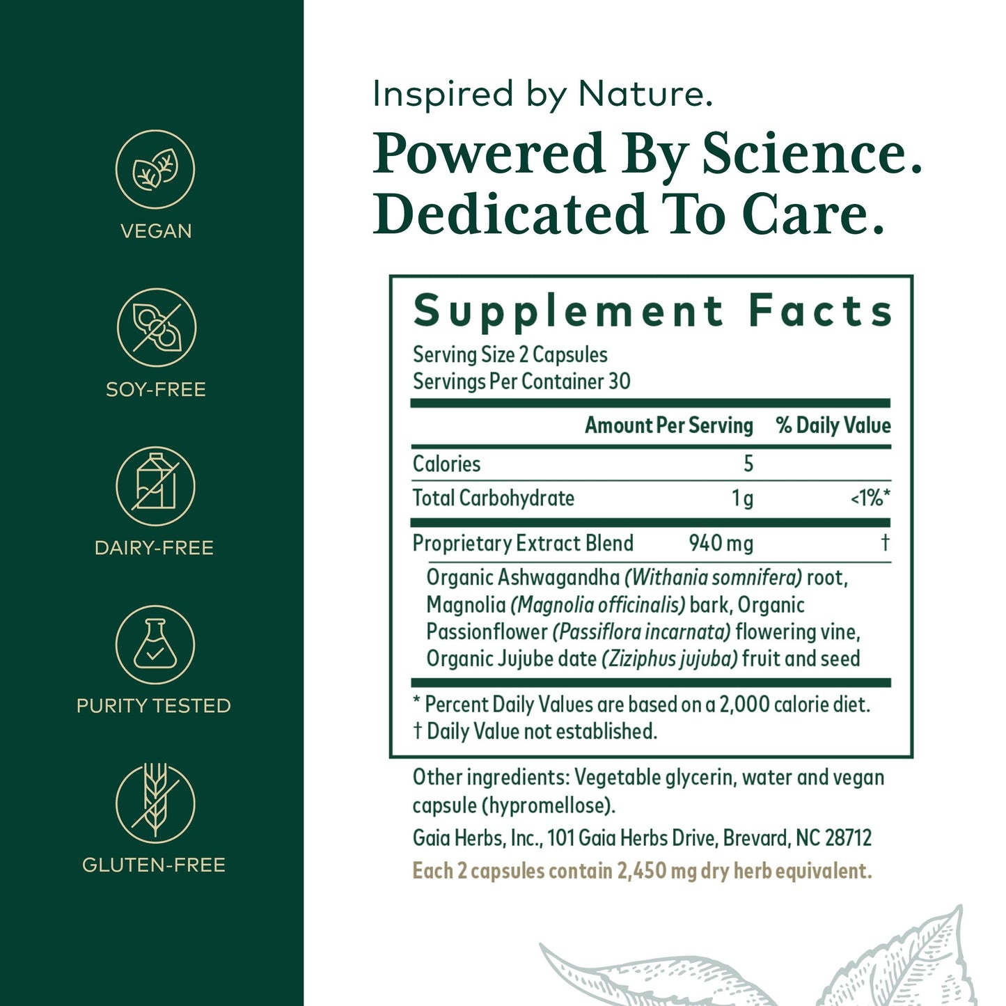 Gaia Herbs PRO Sleep Maintenance | Adrenal Health & Sleep Support (60 capsules)