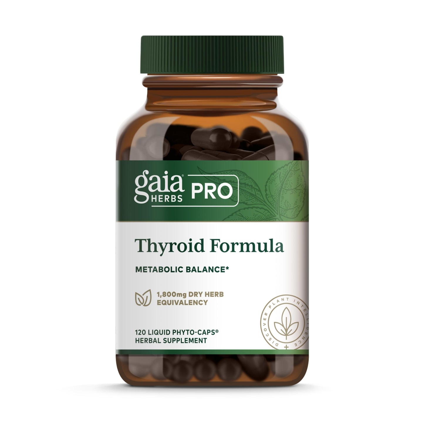 Gaia Herbs Pro Thyroid Formula – Supports Cardiovascular & Metabolic Health – 120 Liquid Phyto-Caps (60 Servings) – Vegan & Gluten-Free