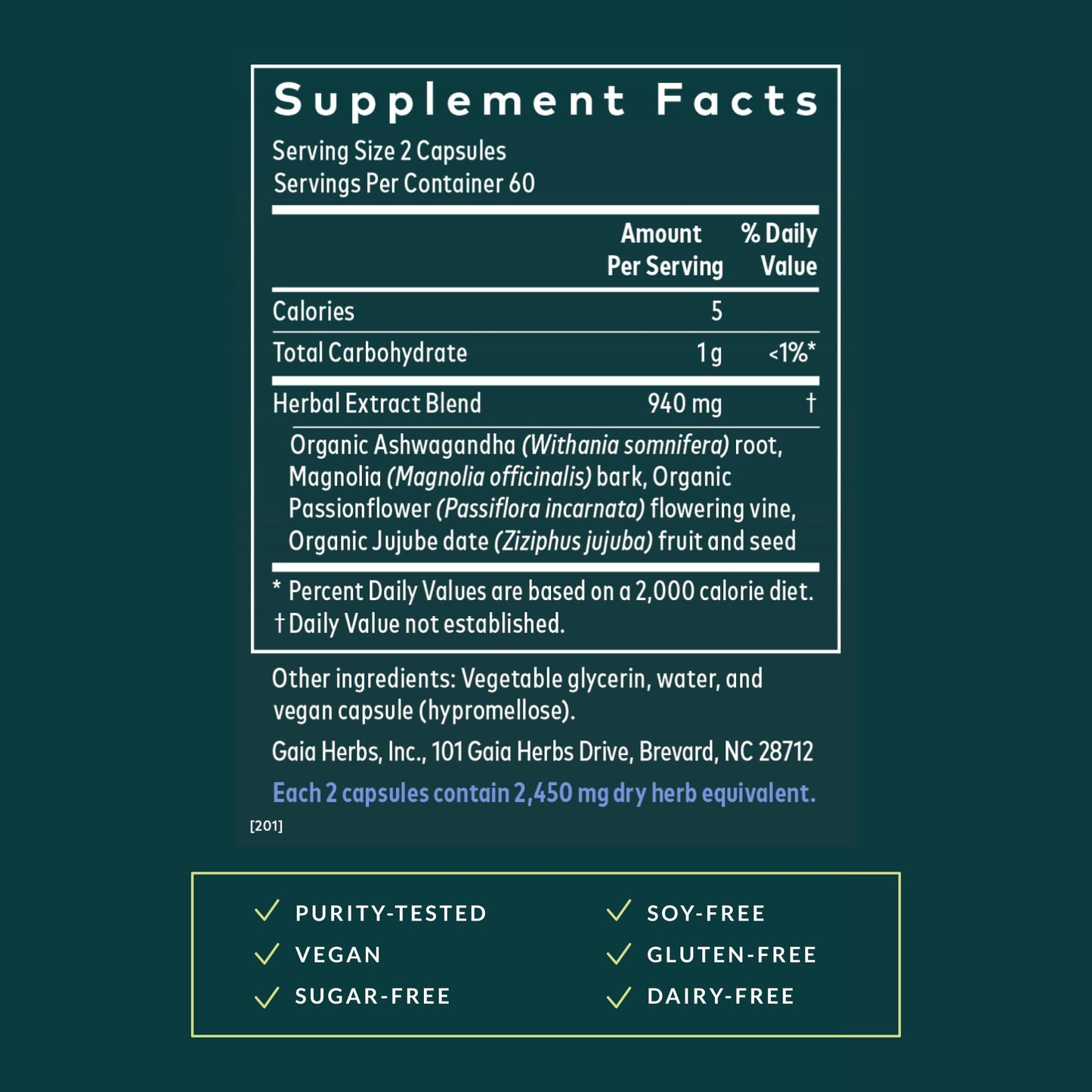 Gaia Herbs SleepThru – Sleep Support with Ashwagandha, Magnolia Bark, Passionflower & Jujube Date | 120 Vegan Liquid Phyto-Caps (60 Servings)