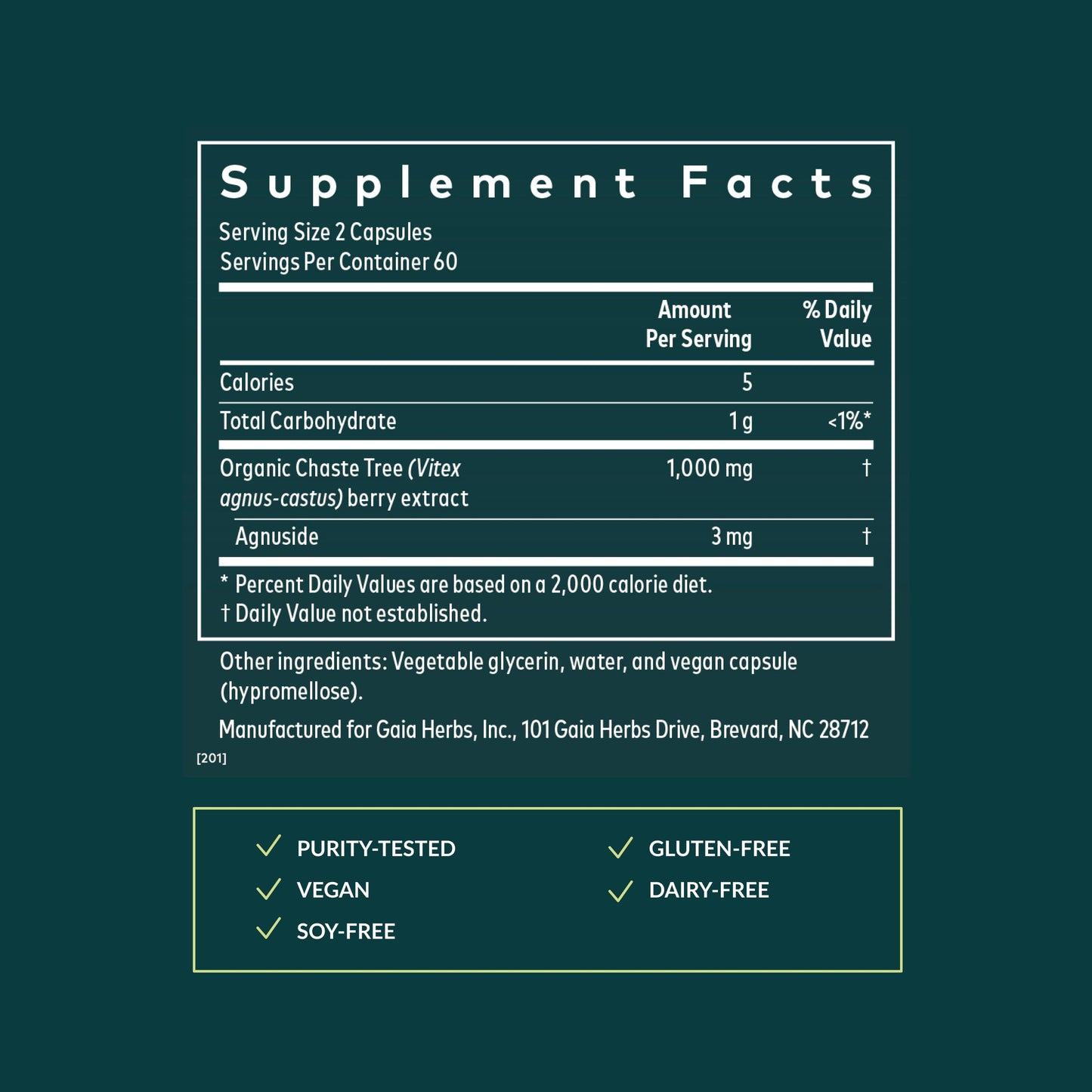 Gaia Herbs Vitex Berry - Hormone Balance Support for Women | 120 Vegan Liquid Phyto-Capsules
