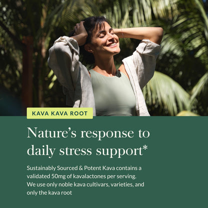 Gaia Herbs Kava Root Extra Strength – Calm & Emotional Wellness (1 oz, 20-Day Supply)