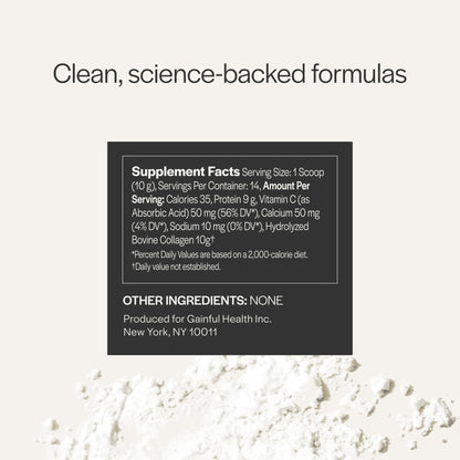 Gainful Collagen Performance Boost – Grass-Fed Bovine, Vitamin C, 14 Servings