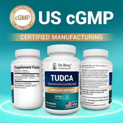 Dr. Berg TUDCA Supplement – Liver Health & Digestive Support (30 Capsules)