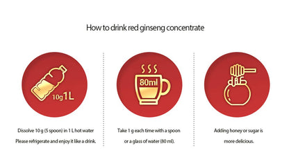 Gangwoninsam Korean Red Ginseng Extract Gold 240g (8.46 fl oz) – 100% Pure 6-Year-Old Korean Red Ginseng Root Extract