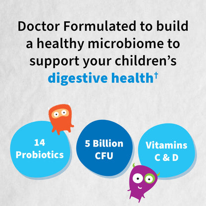 Garden of Life Kids Probiotics + Vitamins C & D, Strawberry Banana, 30 Chewables