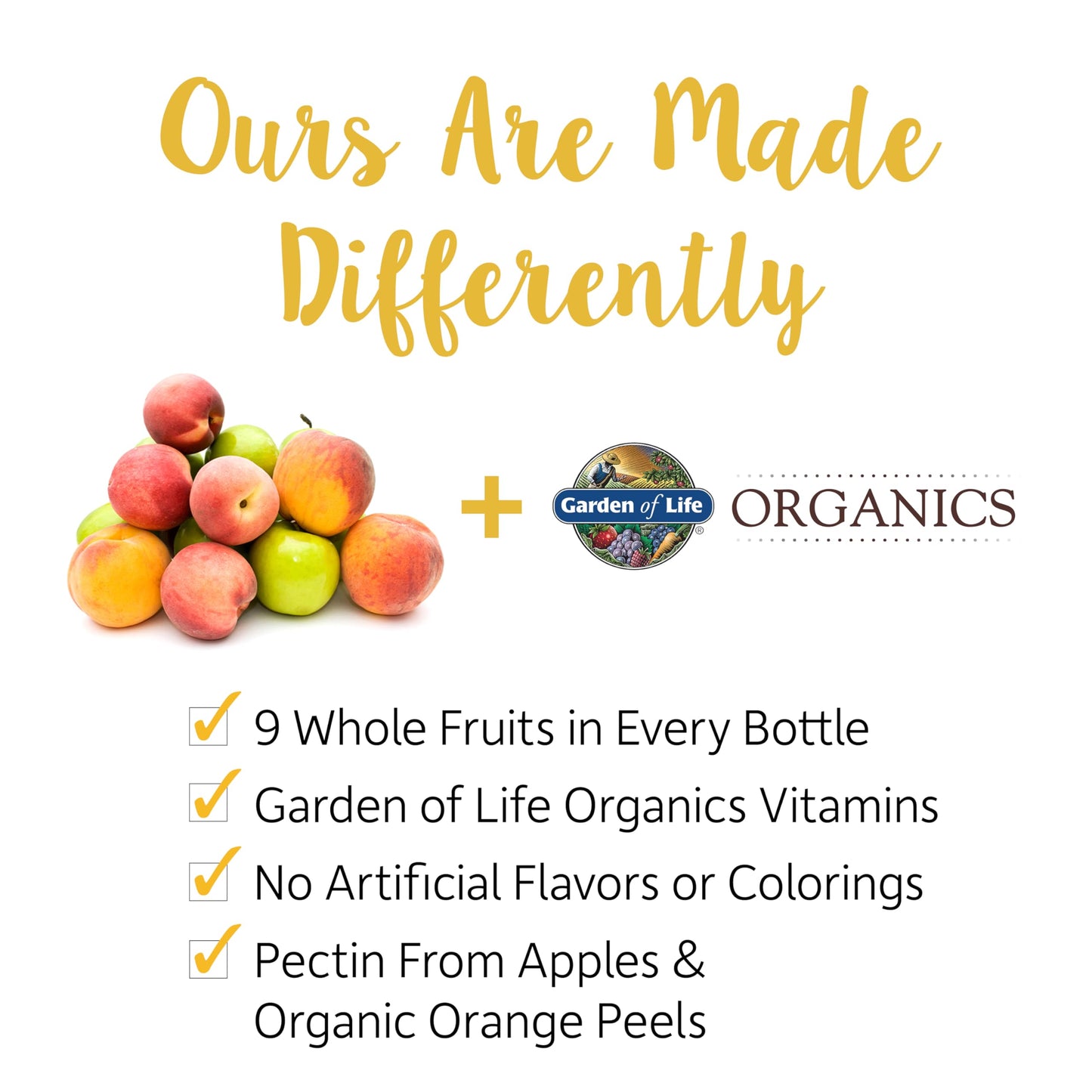 Garden of Life Organics Women 40+ Gummies – Organic Berry | Non-GMO, Vegan | 120 Real Fruit Gummies