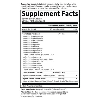 Garden of Life Probiotics Prostate+ | Prostate & Digestive Support