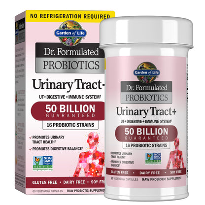 Garden of Life Urinary Tract+ Probiotics – 60 Veg Capsules, Shelf Stable
