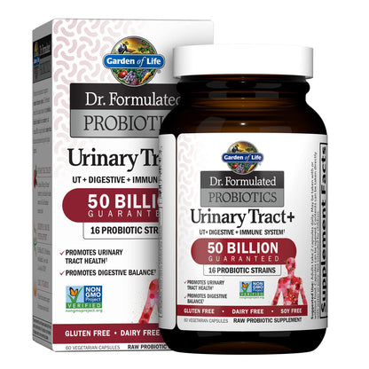 Garden of Life Dr. Formulated Probiotics Urinary Tract+ with Pacran Cranberry - 60 Vegetarian Capsules