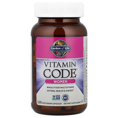 Vitamin Code Women Multivitamin by Garden of Life - Whole Food Women's Multi, 120 Veg Caps