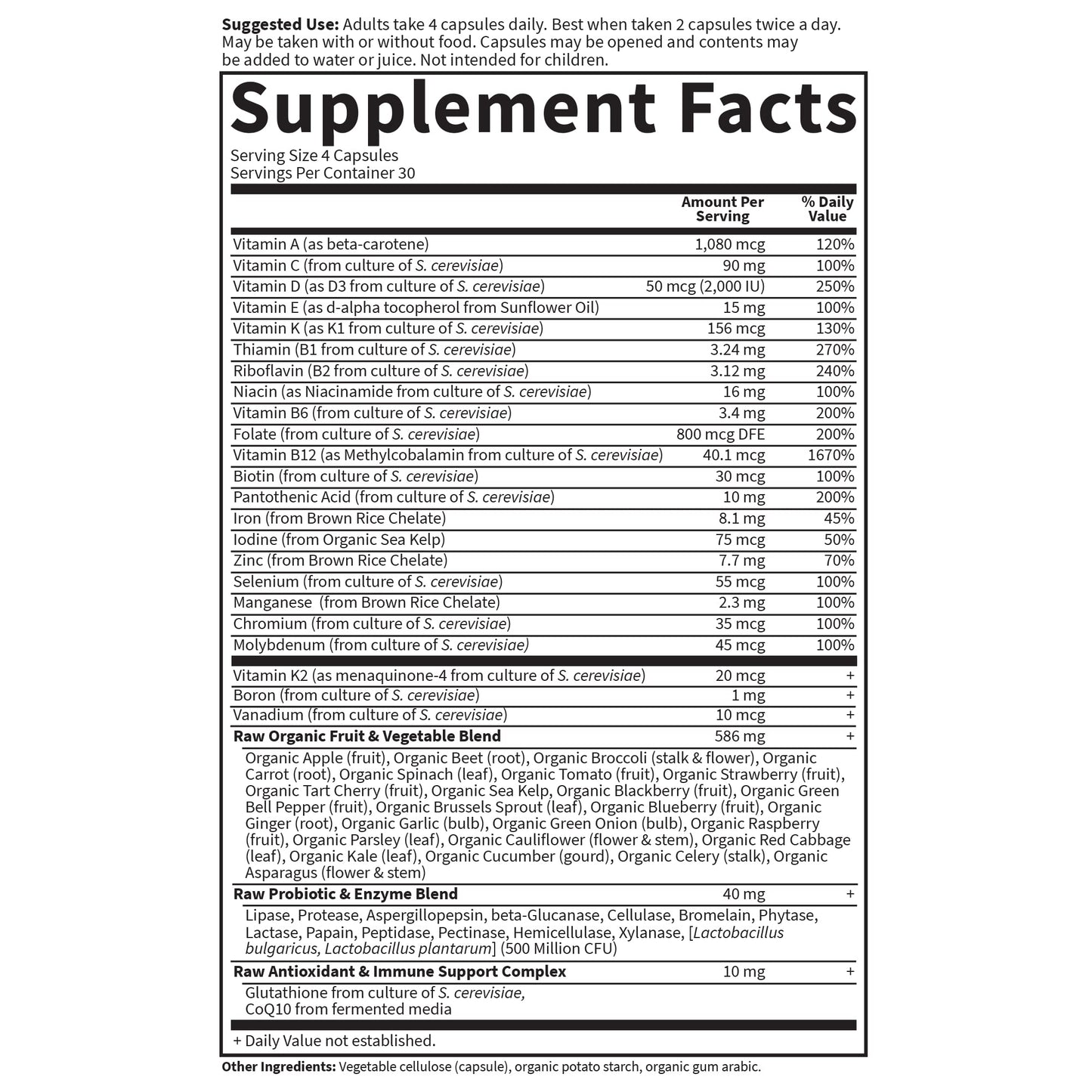 Vitamin Code Women Multivitamin by Garden of Life - Whole Food Women's Multi, 120 Veg Caps