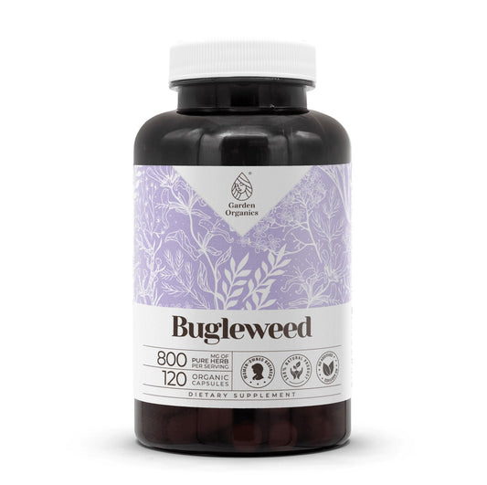 Garden Organics Bugleweed 120 Capsules | High-Potency Vegan Herbal Dietary Supplement
