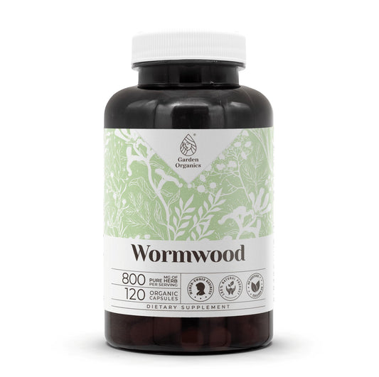 Garden Organics Wormwood 120 Capsules | High-Potency Herbal Supplement