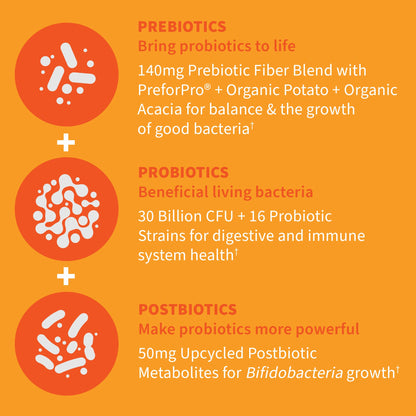 Garden of Life Dr Formulated 30B Probiotics + Prebiotics + Postbiotics